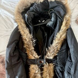 REAL FUR AND REAL LEATHER COAT